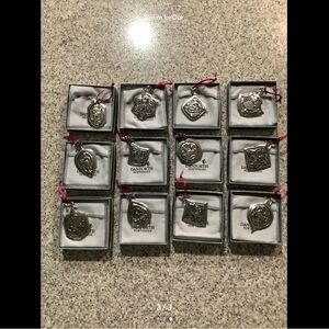 Danforth Pewter 12 Days of Christmas Ornament Set